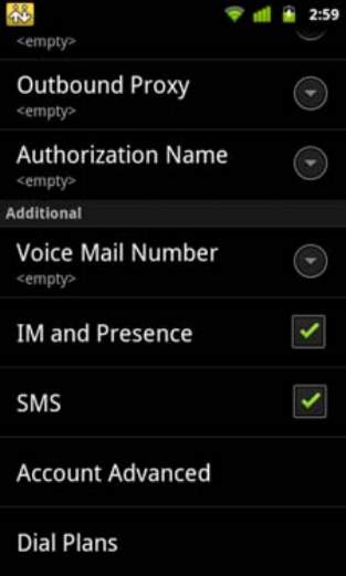 Bria Android for ezytel