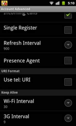Bria Android for ezytel
