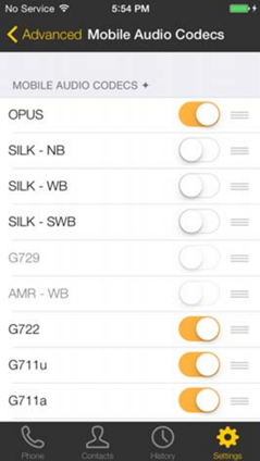 Bria iOS for ezytel